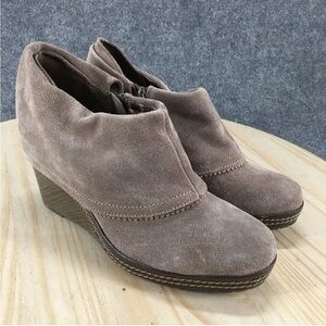 Dr. Scholl's Taupe Suede Wedge Shoes